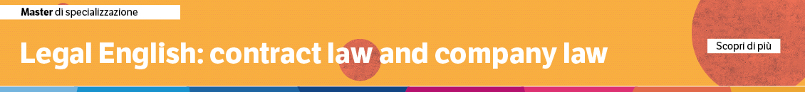 Legal english: contract law and company law