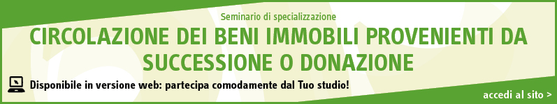Circolazione dei beni immobili provenienti da successione o donazione