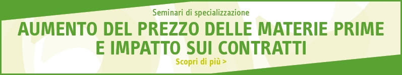 Aumento del prezzo delle materie prime e impatto sui contratti