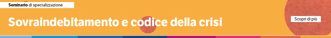 Sovraindebitamento e codice della crisi