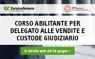 Corso abilitante per delegato alle vendite e custode giudiziario